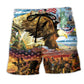 Veteran Patriotic Colors Freedom Beach Shorts For Relaxed Shoreline Days And Thoughtful Gift Giving