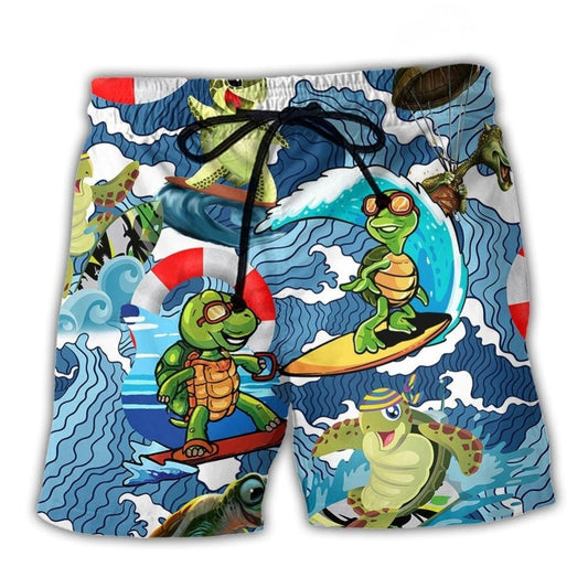 Turtle Surf Beach Shorts For Resort Days And Casual Outdoor Comfort