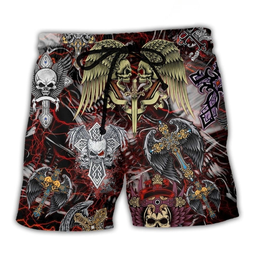 Skull Key Beach Shorts For Resort Days And Casual Outdoor Comfort