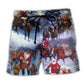 Santa Cowboy Christmas Family Beach Shorts For Weekend Escapes And Thoughtful Gift Giving
