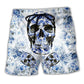 Blue Skull Beach Shorts For Poolside Relaxation And Thoughtful Gift Giving