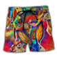 Colorful Easter Rabbit Beach Shorts For Casual Day Trips And Easygoing Coastal Style