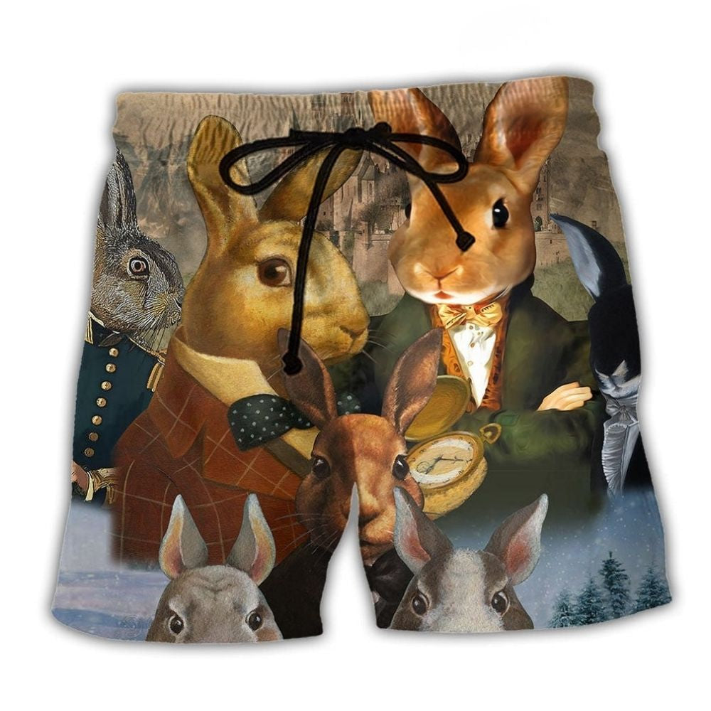 Rabbit Hole Fantasy Beach Shorts For Summer Festivals And Warm Weather Wardrobe