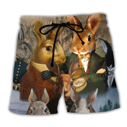 Rabbit Hole Fantasy Beach Shorts For Summer Festivals And Warm Weather Wardrobe