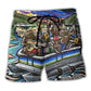 Pontoon Boat Summer Beach Shorts For Vacation Travel And Comfortable Resort Style