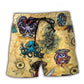 Pirate Octopus Beach Shorts For Tropical Holidays And Leisure And Relaxation