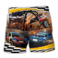 Road Car Racing Lifestyle Beach Shorts For Resort Days And Laid Back Daily Wear