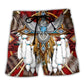 Southwestern Dreamcatcher Owl Feather Sunset Beach Shorts For Holiday Cruises And Weekend Casual Style