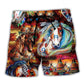 Southwestern Horse Spiritual Beach Shorts For Outdoor Adventures And Relaxed Casual Style