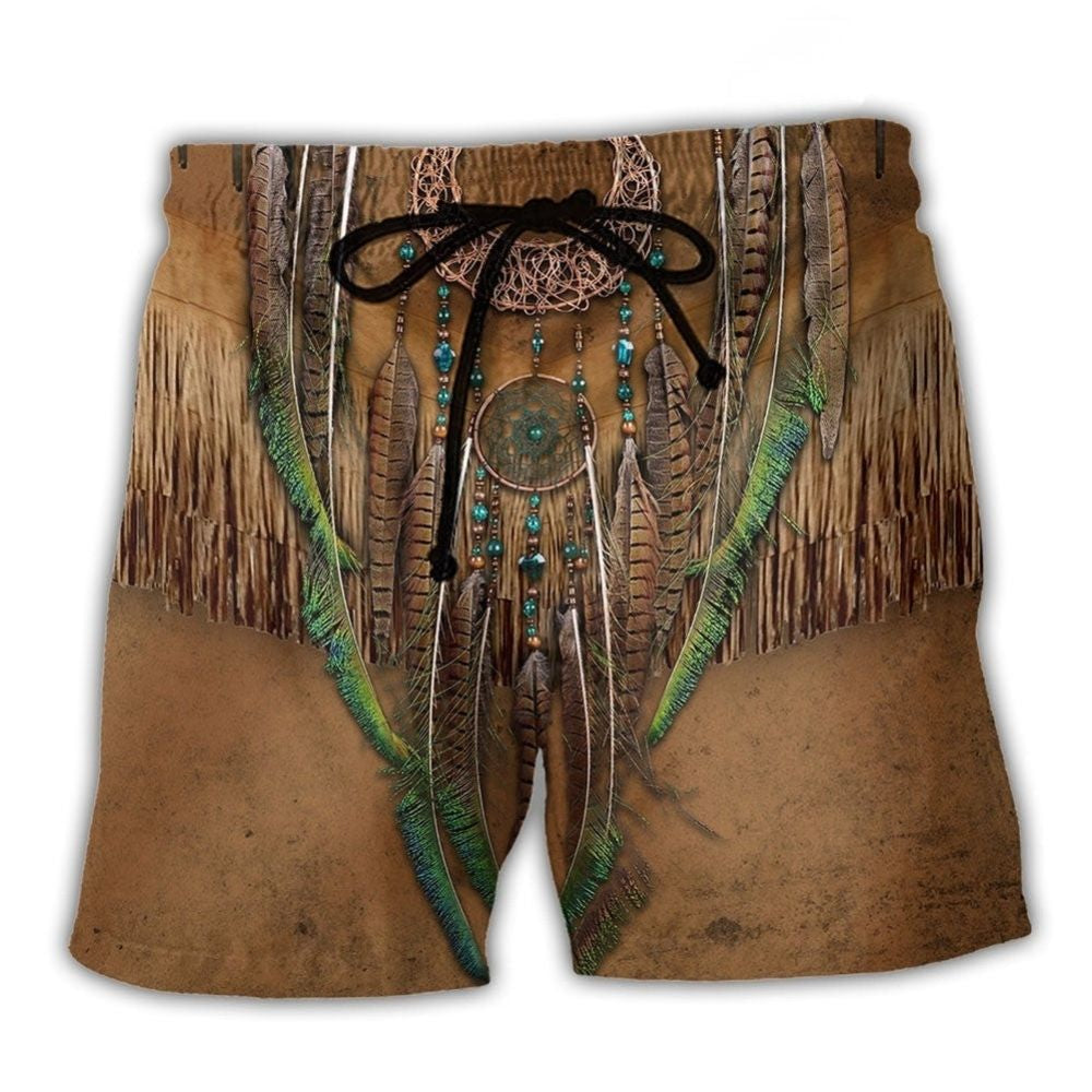 Southwestern Peace Symbol Beach Shorts For Summer Vacations And Easygoing Coastal Style