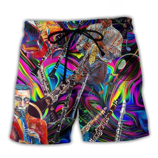 Music Melody Breathing Beach Shorts For Vacation Travel And Memorable Gift Ideas