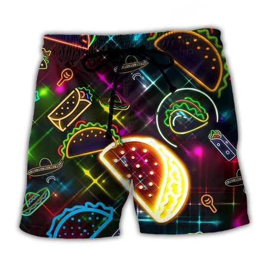 Taco Creation Beach Shorts For Tropical Holidays And Flexible Everyday Wear