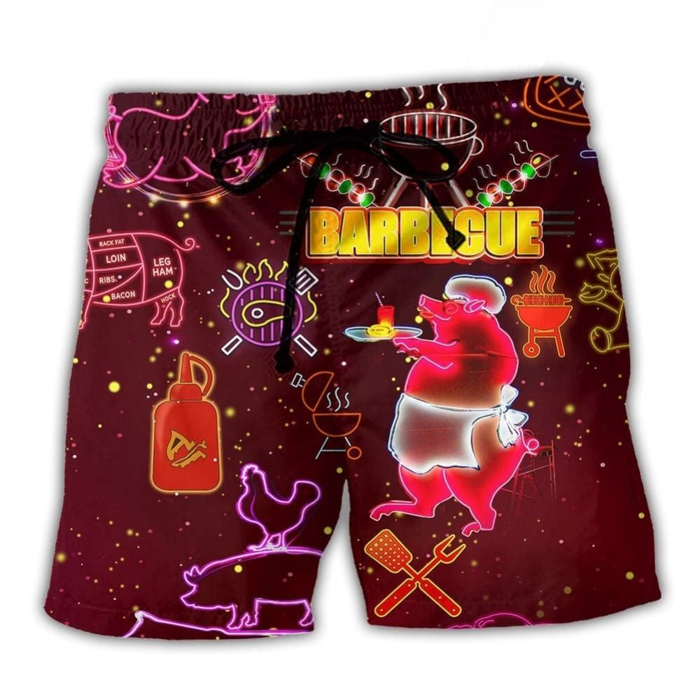 Dark Food Beach Shorts For Seaside Travel And Laid Back Daily Wear