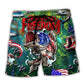 Fishing Freedom Hooked Beach Shorts For Vacation Travel And Distinctive Seasonal Style