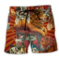Red Clown Beach Shorts For Holiday Cruises And Casual Outdoor Comfort