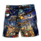 Christmas Military Airplane Beach Shorts For Tropical Holidays And Distinctive Seasonal Style