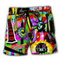 Colorful America Travel Beach Shorts For Vacation Travel And Relaxed Casual Style