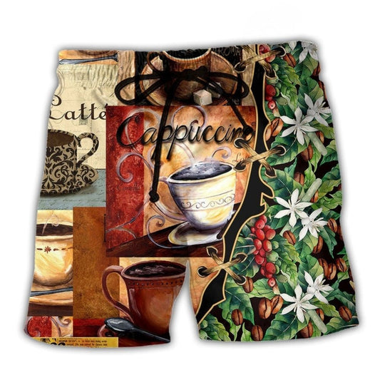 Coffee Motivation Beach Shorts For Casual Day Trips And Warm Weather Wardrobe