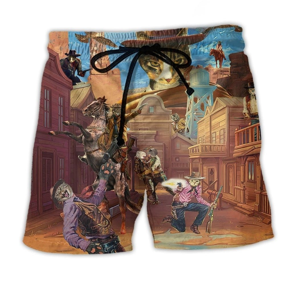 Cowboy Cat Lifestyle Beach Shorts For Resort Days And Thoughtful Gift Giving