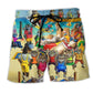 Cat Sky Sand Balance Beach Shorts For Holiday Cruises And Comfortable Daily Wear