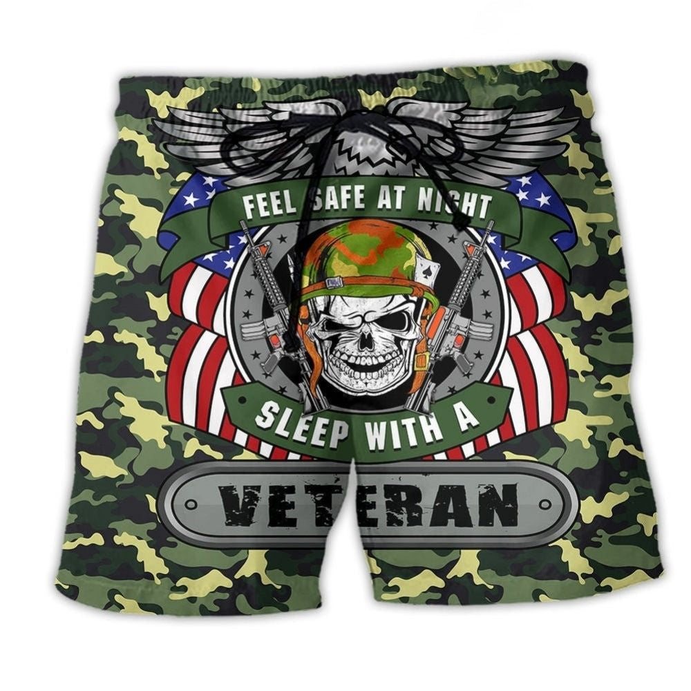 Veteran Night Watch Beach Shorts For Poolside Relaxation And Memorable Gift Ideas