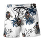 Viking Skull Victory Beach Shorts For Coastal Road Trips And Distinctive Seasonal Style