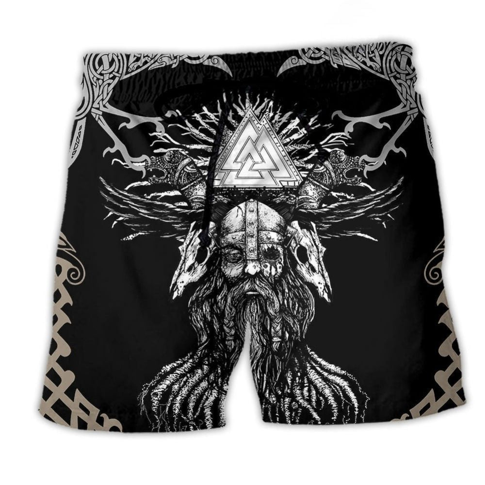 Dark Viking Beach Shorts For Outdoor Adventures And Comfortable Resort Style