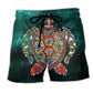 Green Sea Turtle Beach Shorts For Beach Days And Easy Warm Weather Wear