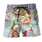 Tattoo Santa Christmas Beach Shorts For Poolside Relaxation And Relaxed Holiday Style