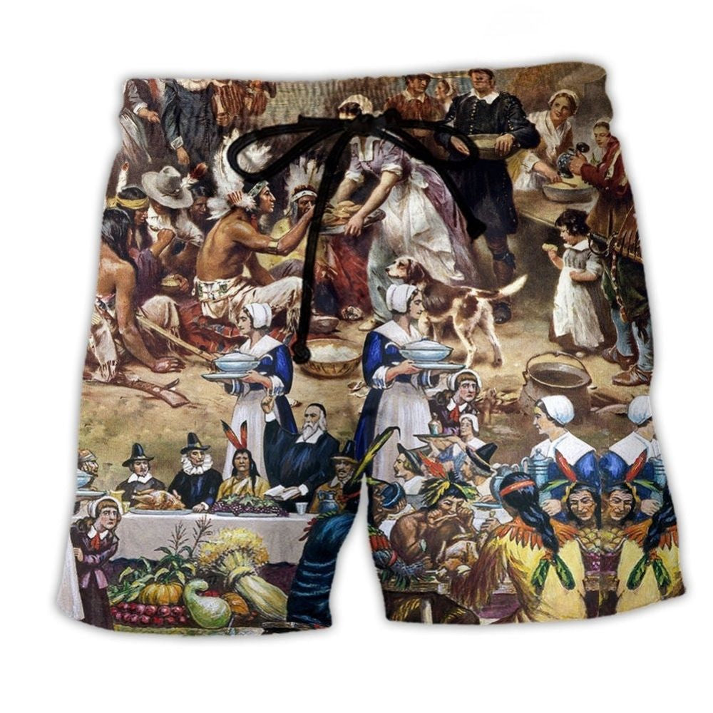 First Thanksgiving Beach Shorts For Summer Festivals And Relaxed Holiday Style
