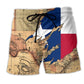 Texas Map Peace Beach Shorts For Warm Weather Outings And Laid Back Daily Wear