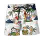 Summer Snowman Hawaii Beach Shorts For Outdoor Adventures And Distinctive Seasonal Style