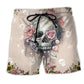 Skull Floral Lifestyle Beach Shorts For Resort Days And Travel Ready Comfort