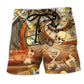 Skull Value Watch Symbol Beach Shorts For Coastal Road Trips And Vacation Ready Style