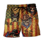 Patriotic Cowboy Skull American Beach Shorts For Weekend Escapes And Comfortable Daily Wear