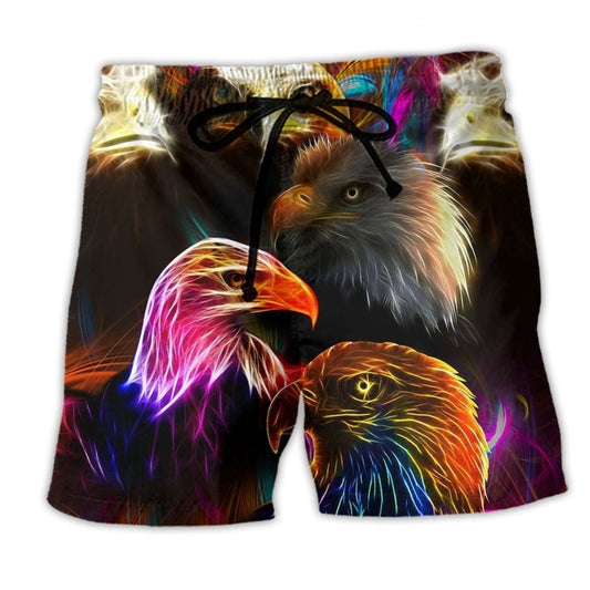 Neon Eagle Beach Shorts For Poolside Relaxation And Laid Back Daily Wear