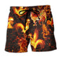 Fire Chicken Beach Shorts For Resort Getaways And Travel Ready Comfort