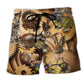 Steampunk Easter Rabbit Beach Shorts For Weekend Escapes And Bright Summer Outfits