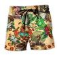 Dragon Coffee Beach Shorts For Weekend Escapes And Bright Summer Outfits