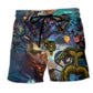 Dragon Jewel Beach Shorts For Summer Festivals And Laid Back Daily Wear