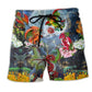 Dragon Floral Moon Beach Shorts For Weekend Escapes And Comfortable Resort Style