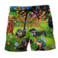 Playful Dachshund Beach Shorts For Seaside Travel And Laid Back Daily Wear