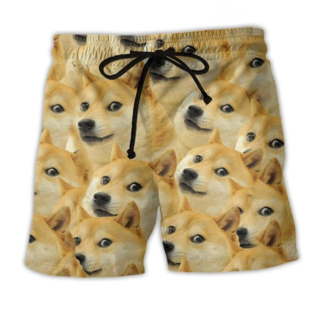 Dog Meme Colorful Beach Shorts For Summer Festivals And Easygoing Coastal Style