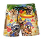Puppies Summer Beach Shorts For Tropical Holidays And Comfortable Resort Style