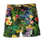 Dinosaur Taco Light Color Beach Shorts For Resort Getaways And Travel Ready Comfort