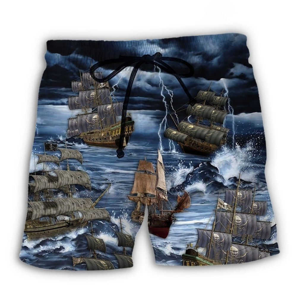Sailing Storm Thunder Beach Shorts For Coastal Road Trips And Bright Summer Outfits