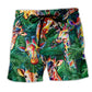 Tall Giraffe Beach Shorts For Coastal Road Trips And Distinctive Seasonal Style
