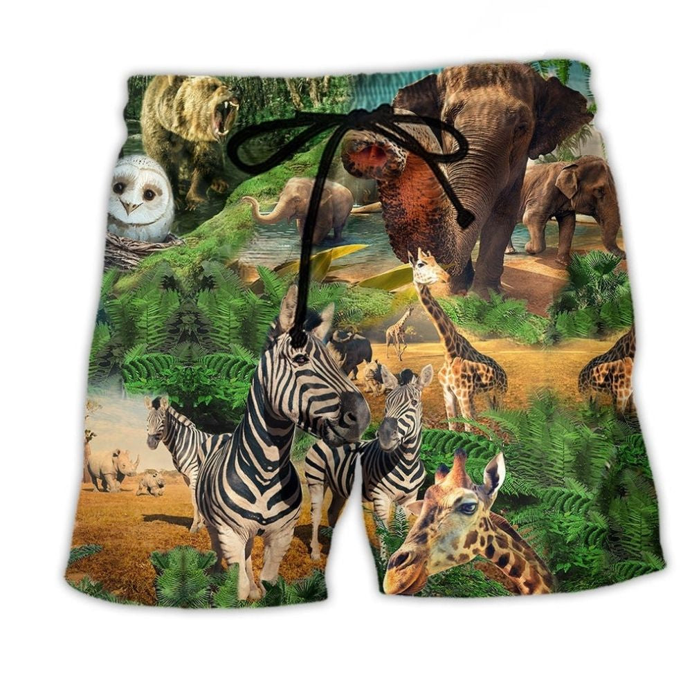 Wildlife Conservation Beach Shorts For Resort Days And Relaxed Holiday Style