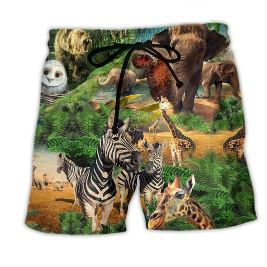 Wildlife Conservation Beach Shorts For Resort Days And Relaxed Holiday Style