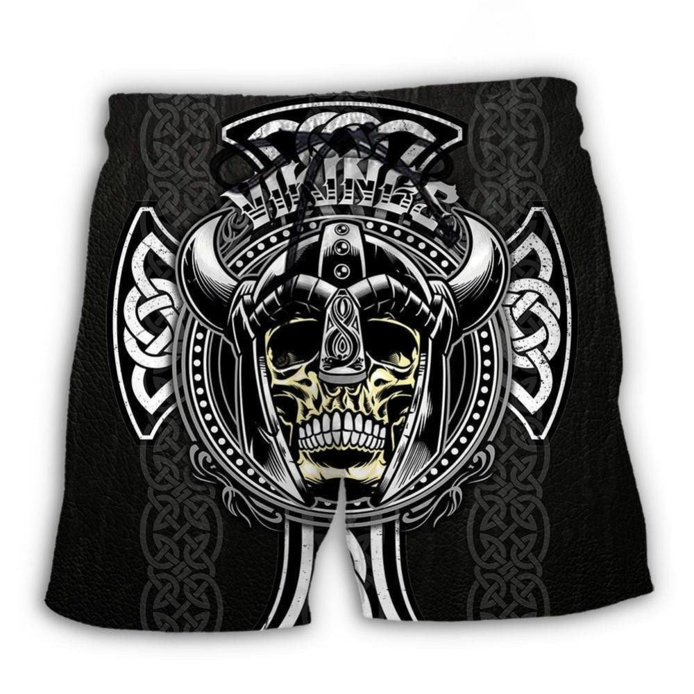 Viking Black Norse Beach Shorts For Holiday Cruises And Flexible Everyday Wear